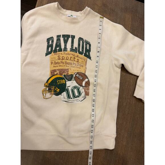 BAYLOR UNIVERSITY Pi Beta Phi Football Sweatshirt Top size L Gameday - Picture 5 of 6